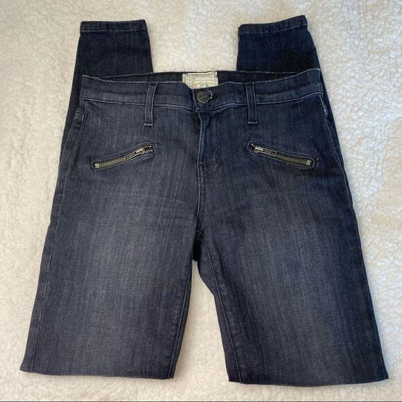 Current/Elliott Soho Stiletto Skinny Zipper Jeans in Caliber Destroy 26 - Picture 4 of 7